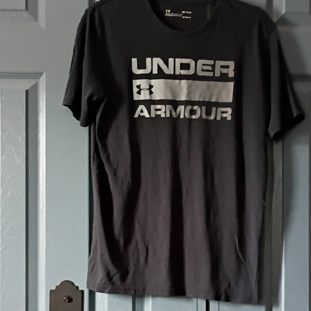 Under Armour Black Short-Sleeve Logo Tee